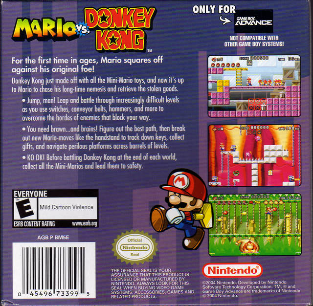 Mario vs. Donkey Kong - (GBA) Game Boy Advance [Pre-Owned] Video Games Nintendo   