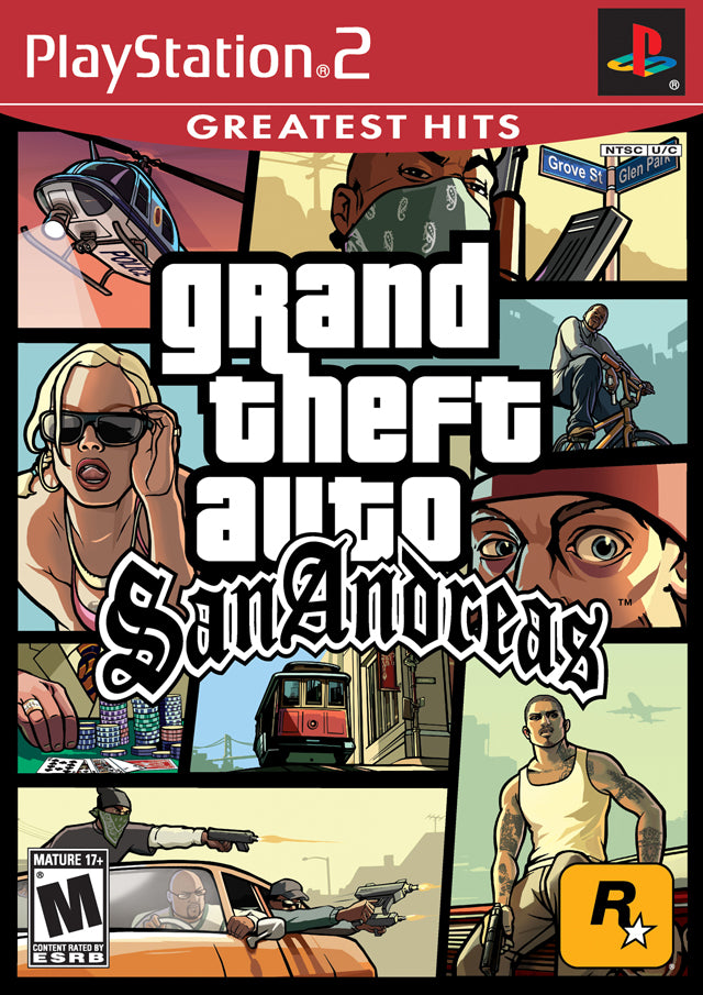 Grand Theft Auto: San Andreas (Greatest Hits) - (PS2) PlayStation 2 Video Games Rockstar Games   