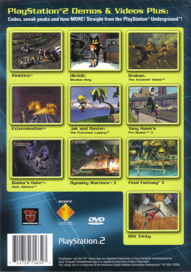 Jampack Winter 2001 - PlayStation 2 Video Games SCEA   