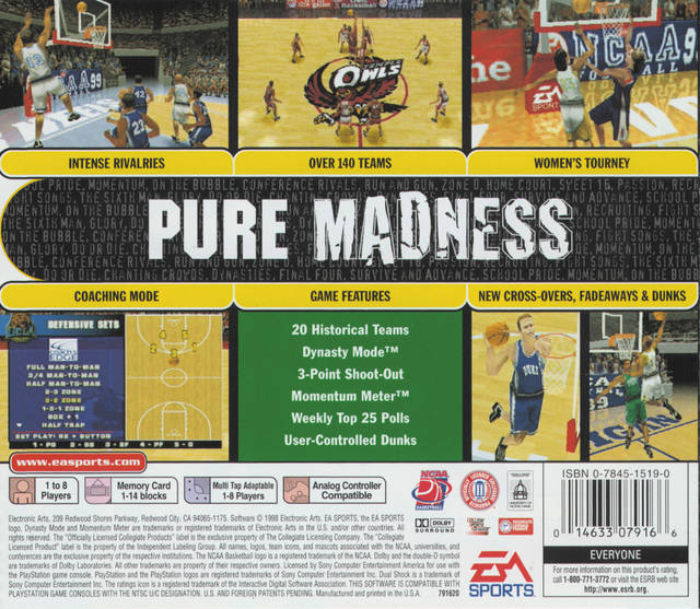 NCAA March Madness 99 - (PS1) PlayStation 1 [Pre-Owned] Video Games EA Sports   
