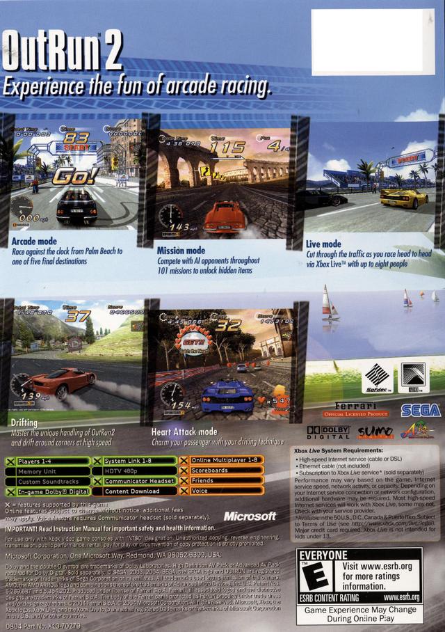 OutRun2 - (XB) Xbox [Pre-Owned] Video Games Microsoft Game Studios   