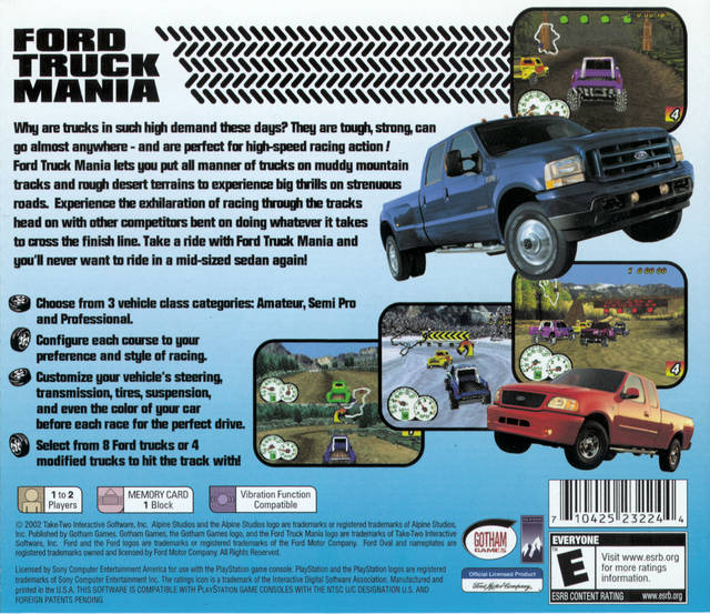 Ford Truck Mania - (PS1) PlayStation 1 [Pre-Owned] Video Games Gotham Games   