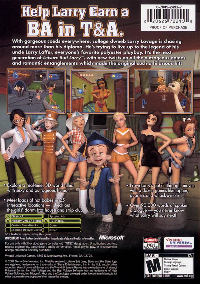 Leisure Suit Larry: Magna Cum Laude - (XB) Xbox [Pre-Owned] Video Games VU Games   