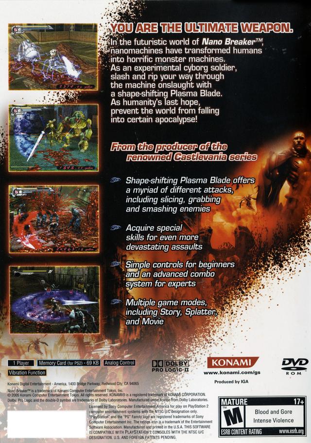 NanoBreaker - PlayStation 2 Video Games Konami   