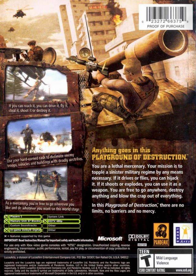 Mercenaries: Playground of Destruction - (XB) Xbox [Pre-Owned] Video Games LucasArts   