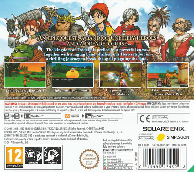 Dragon Quest VIII: Journey of the Cursed King - Nintendo 3DS [Pre-Owned] (European Import) Video Games Nintendo   