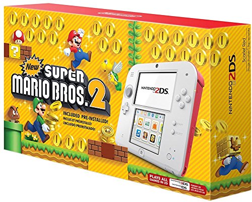 Nintendo 2DS Console (Scarlet Red) with New Super Mario Bros. 2 (Game  Pre-Installed) - Nintendo 3DS