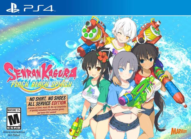 Senran Kagura: Peach Beach Splash (No Shirt, No Shoes, All Service Edition) - (PS4) PlayStation 4 Video Games XSEED Games   