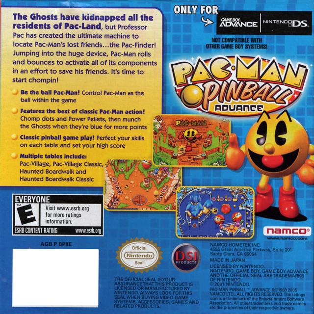 Pac-Man Pinball Advance - (GBA) Game Boy Advance Video Games Namco   
