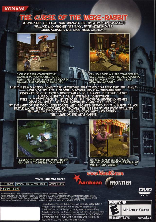 Wallace & Gromit: Curse of the Were-Rabbit - (PS2) PlayStation 2 [Pre-Owned] Video Games Konami   