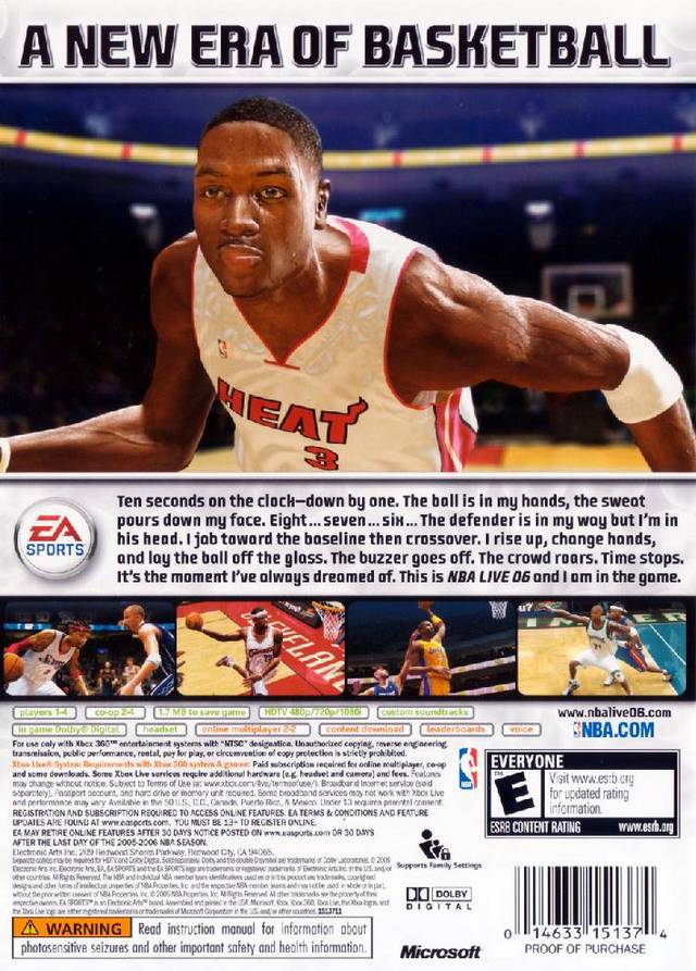 NBA Live 06 - Xbox 360 [Pre-Owned] Video Games EA Sports   