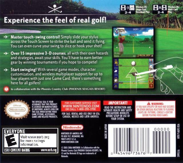 True Swing Golf - Nintendo DS Video Games Nintendo   