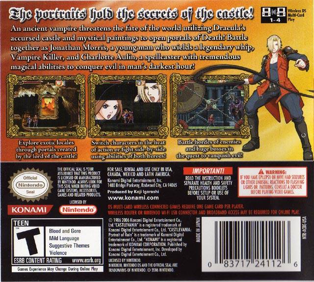 Castlevania: Portrait of Ruin - (NDS) Nintendo DS Video Games Konami   