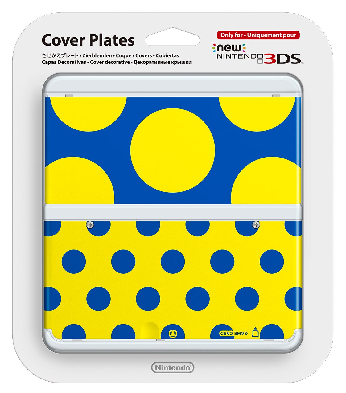 New Nintendo 3DS Cover Plates No.018 (Yellow Circles) - New Nintendo 3DS (Japanese Import) Accessories Nintendo   