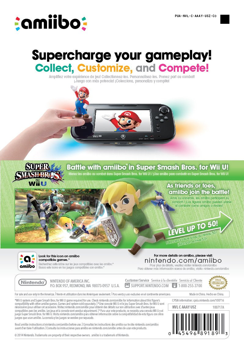 Toon Link (Super Smash Bros. series) - Nintendo WiiU Amiibo Amiibo Nintendo   