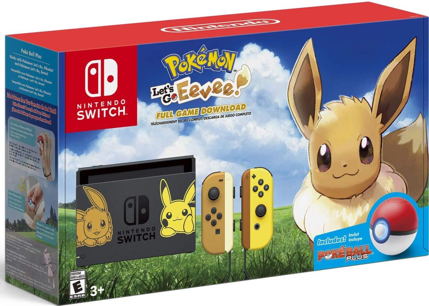 Pokemon: Let's Go, Eevee! (Nintendo Switch Pikachu & Eevee Console Bundle) - Nintendo Switch Consoles Nintendo