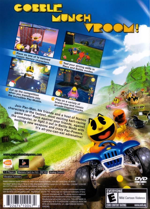 Pac-Man World Rally - (PS2) PlayStation 2 [Pre-Owned] Video Games Namco Bandai Games   
