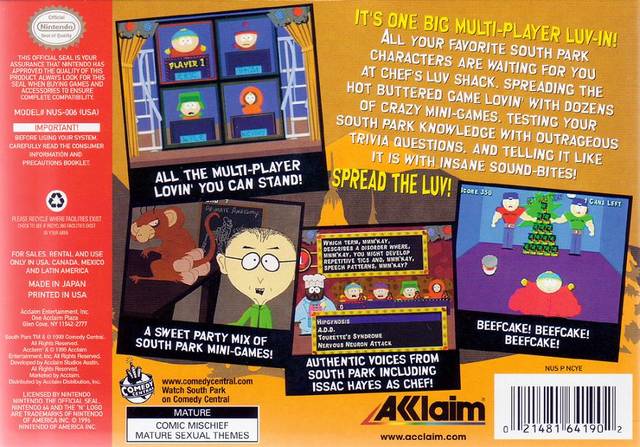 South Park: Chef's Luv Shack - (N64) Nintendo 64 [Pre-Owned] Video Games Acclaim   
