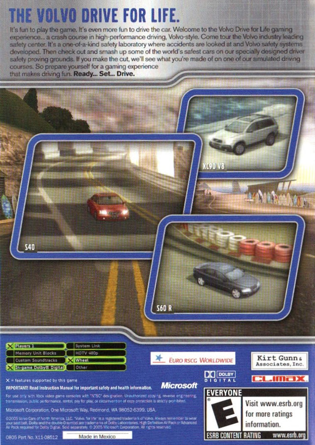 Volvo: Drive for Life - (XB) Xbox Video Games Microsoft Game Studios   
