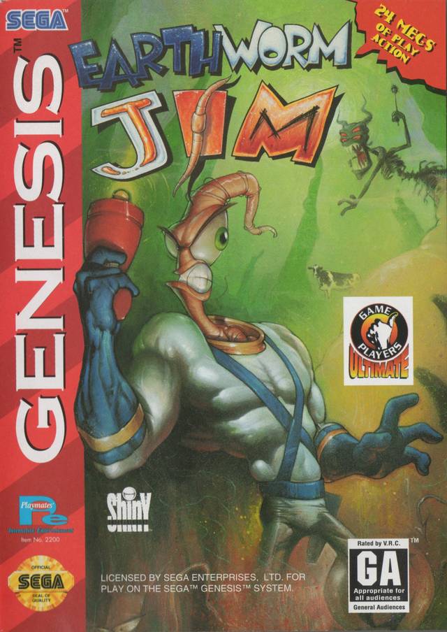 Earthworm Jim - (SG) SEGA Genesis [Pre-Owned] Video Games Playmates   