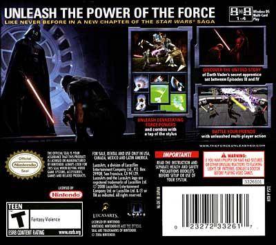 Star Wars: The Force Unleashed - (NDS) Nintendo DS Video Games LucasArts   