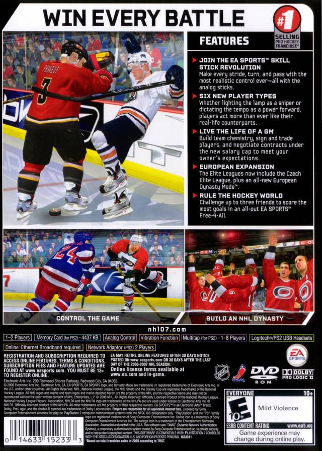 NHL 07 - (PS2) PlayStation 2 [Pre-Owned] Video Games EA Sports   