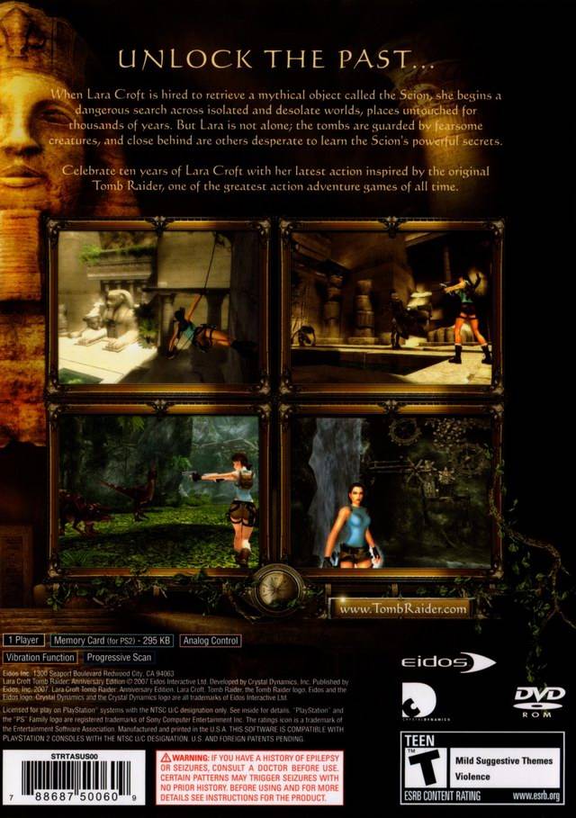 Tomb Raider: Anniversary - (PS2) PlayStation 2 [Pre-Owned] Video Games Eidos Interactive   