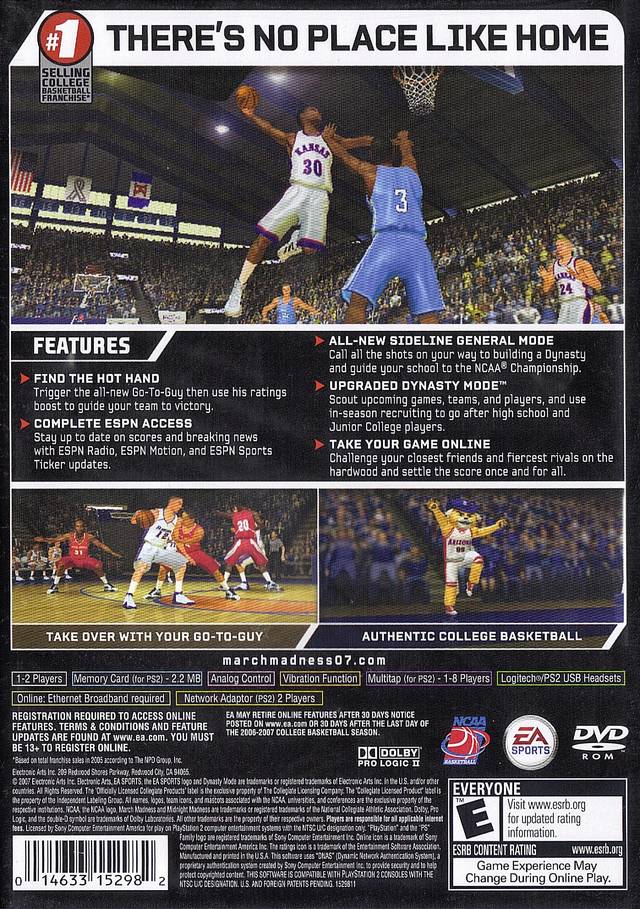 NCAA March Madness 07 - (PS2) PlayStation 2 [Pre-Owned] Video Games EA Sports   