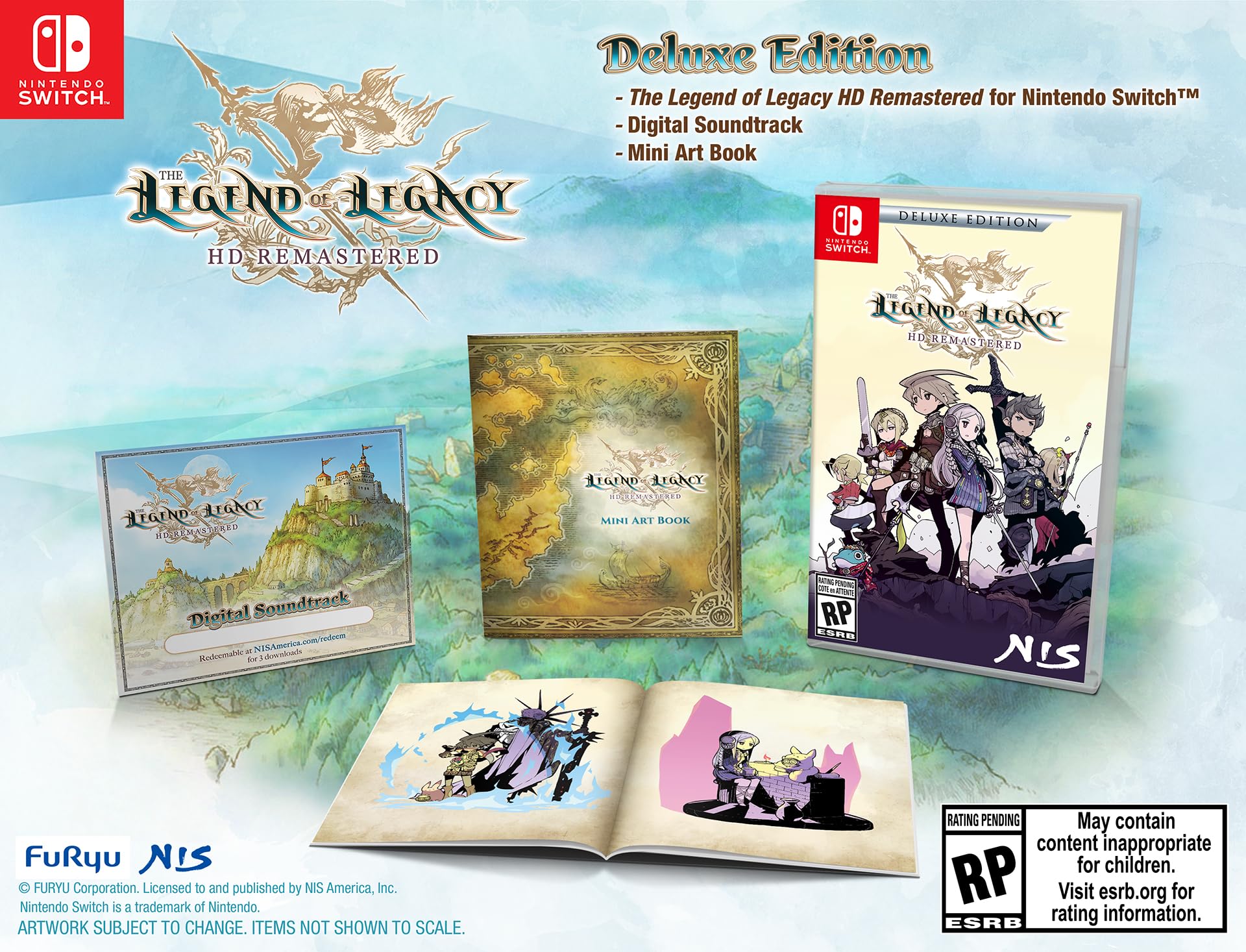 The Legend of Legacy HD Remastered: Deluxe Edition - (NSW) Nintendo Switch Video Games NIS America   