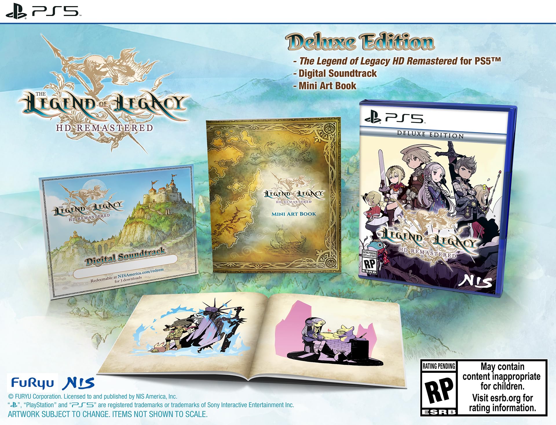 The Legend of Legacy HD Remastered: Deluxe Edition - (PS5) PlayStation 5 Video Games NIS America   
