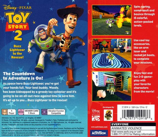Disney/Pixar's Toy Story 2: Buzz Lightyear to the Rescue! (Collector's Edition) - (PS1) PlayStation 1 [Pre-Owned] Video Games Activision   