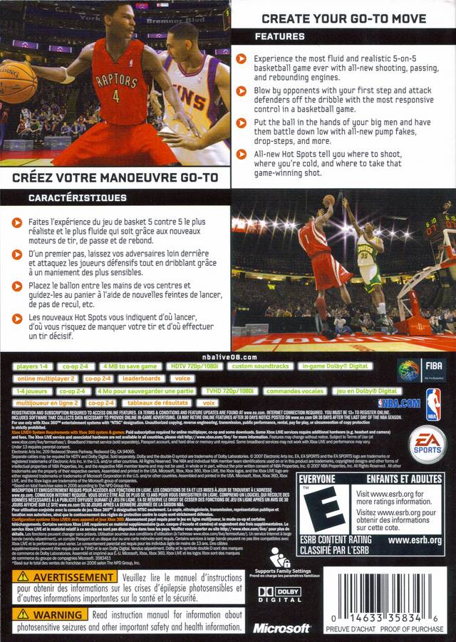 NBA Live 08 - Xbox 360 Video Games EA Sports   
