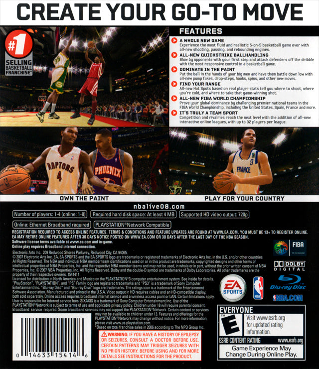 NBA Live 08 - (PS3) PlayStation 3 [Pre-Owned] Video Games EA Sports   