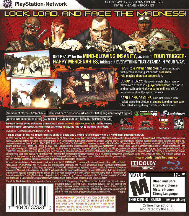 Borderlands - (PS3) PlayStation 3 [Pre-Owned] Video Games 2K Games   