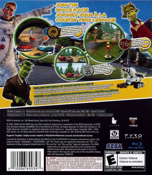Planet 51 - (PS3) PlayStation 3 [Pre-Owned] Video Games Sega   