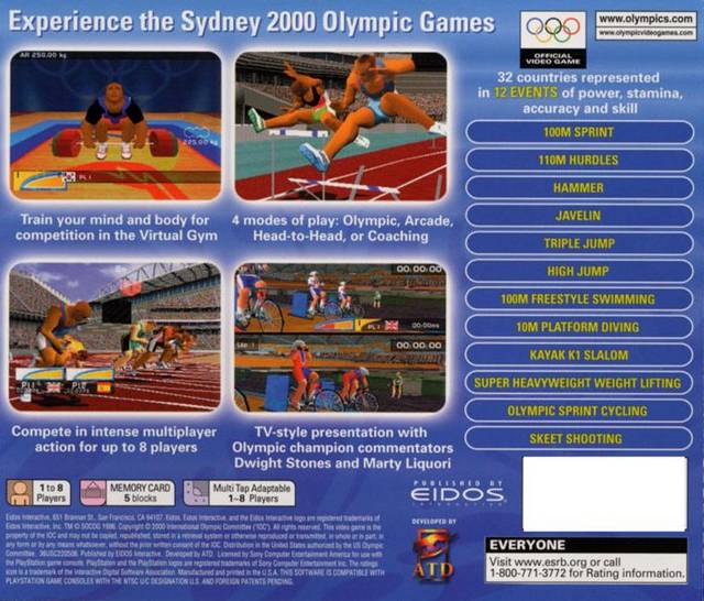 Sydney 2000 - (PS1) PlayStation 1 [Pre-Owned] Video Games Eidos Interactive   