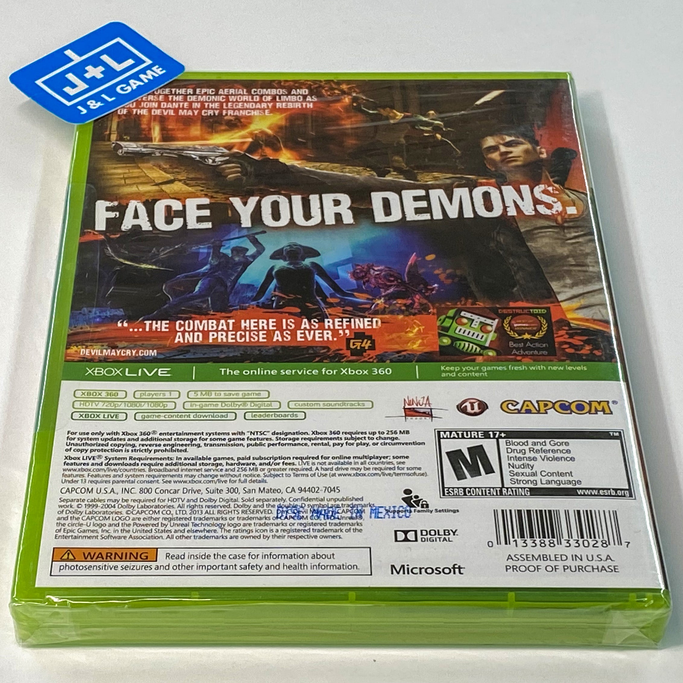 DMC: Devil May Cry - Xbox 360 Video Games Capcom   