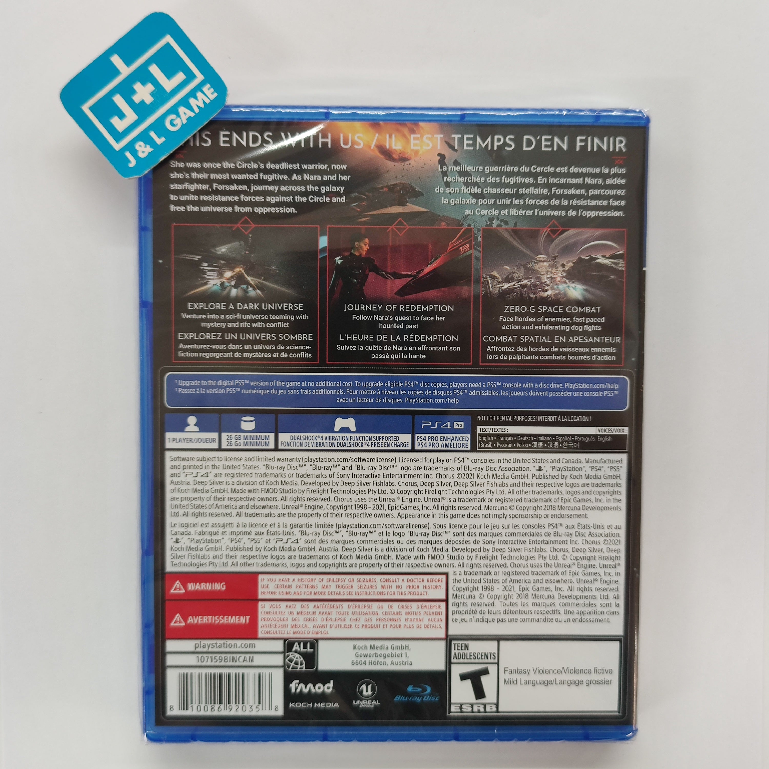 Chorus - (PS4) PlayStation 4 Video Games Deep Silver   