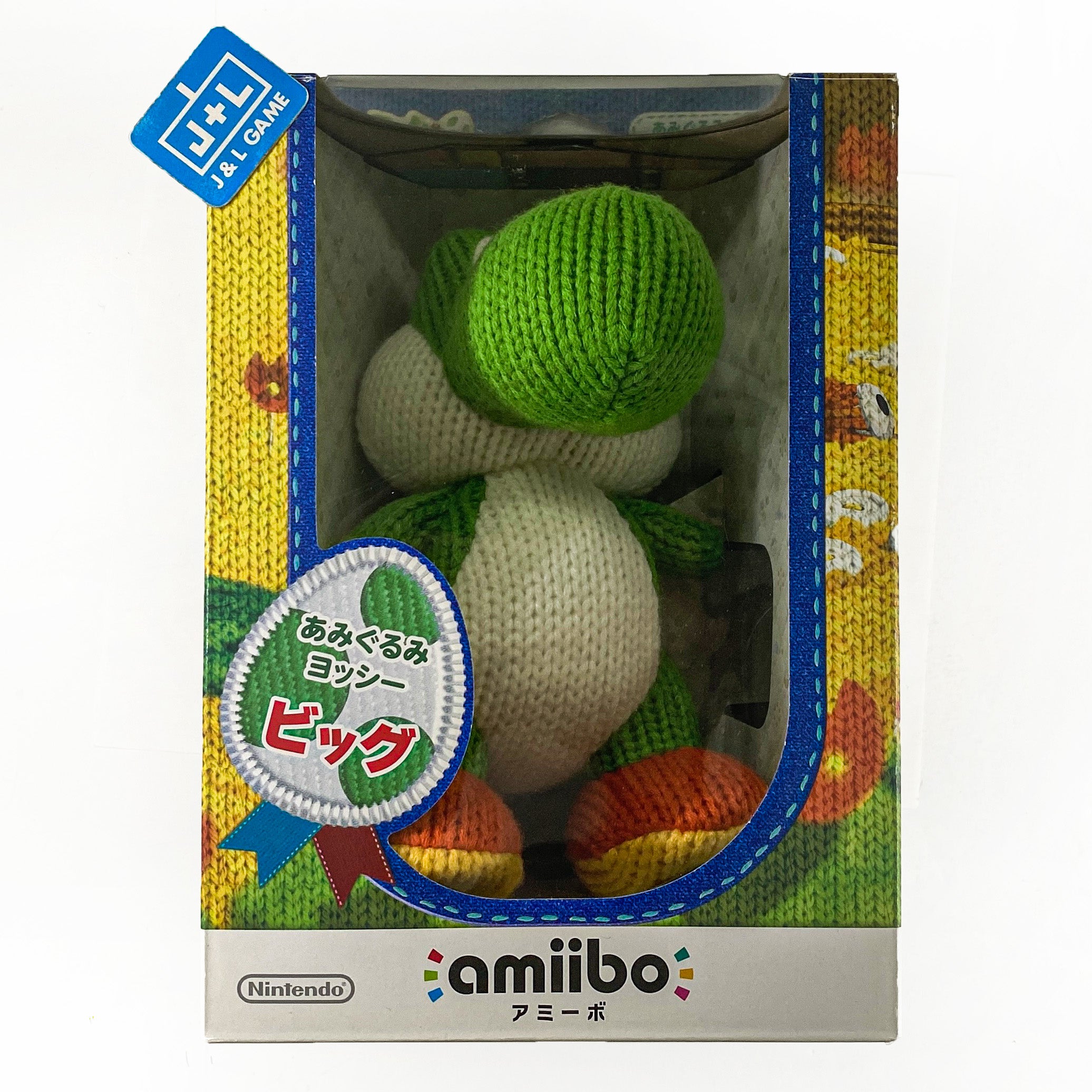 Mega Yarn Yoshi (Yoshi's Woolly World) - Nintendo WiiU Amiibo (Japanese Import) Amiibo Nintendo   