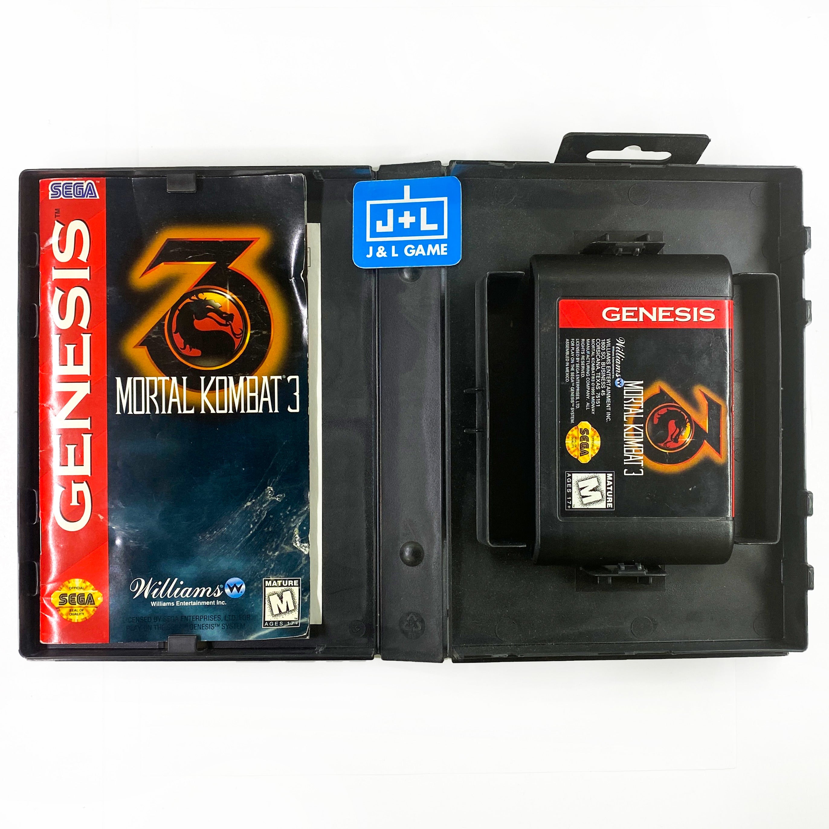 Mortal Kombat 3 - (SG) SEGA Genesis [Pre-Owned] Video Games Williams   