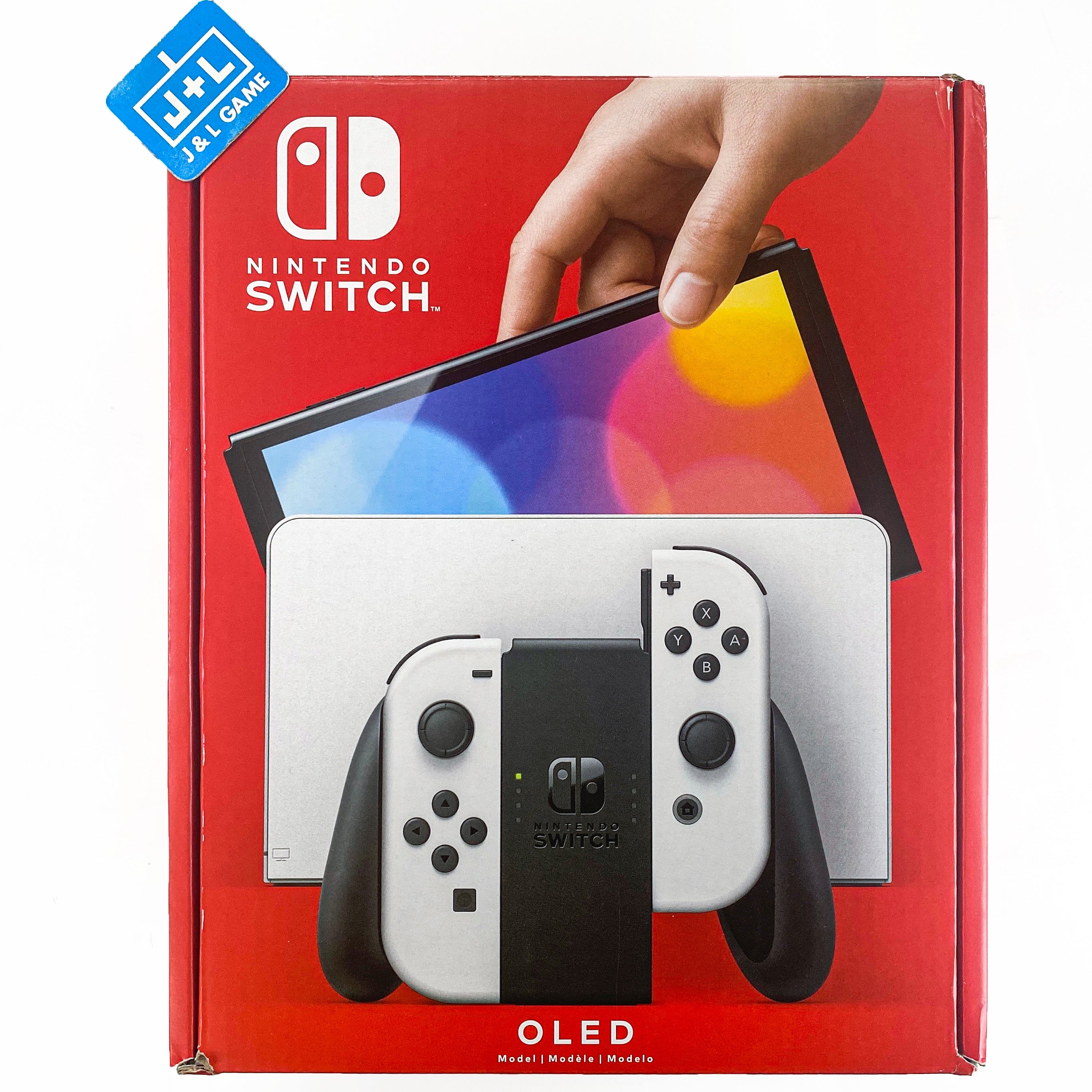 Nintendo Switch OLED with White Joy-Con