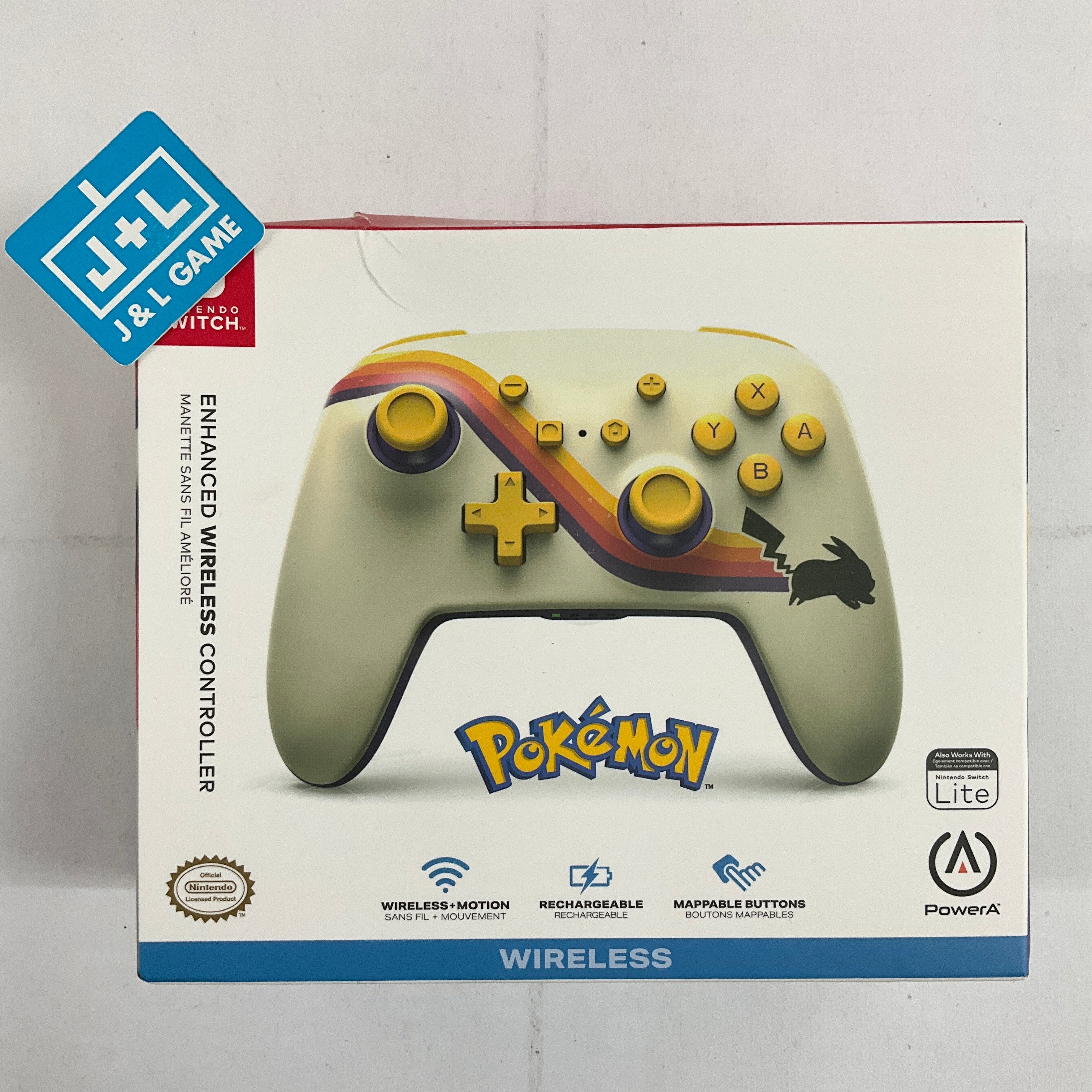 PowerA Enhanced Wireless Controller (Pikachu) - (NSW) Nintendo Switch Accessories PowerA