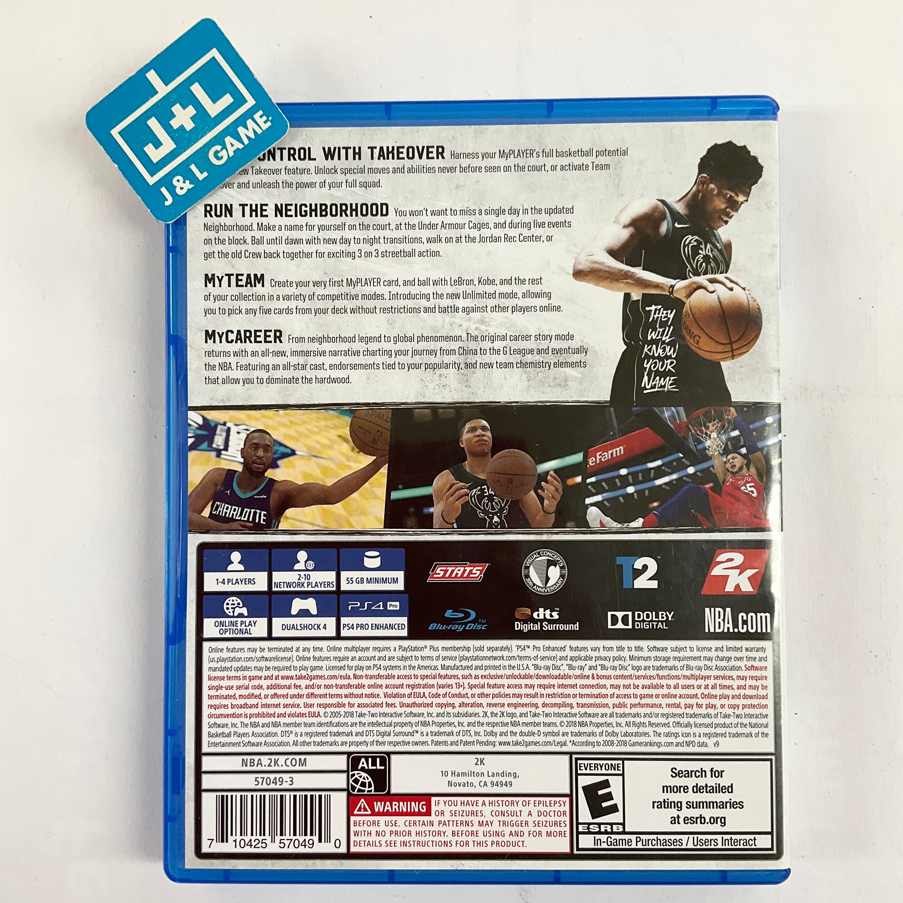 NBA 2K19 - (PS4) PlayStation 4 [Pre-Owned] Video Games 2K GAMES   