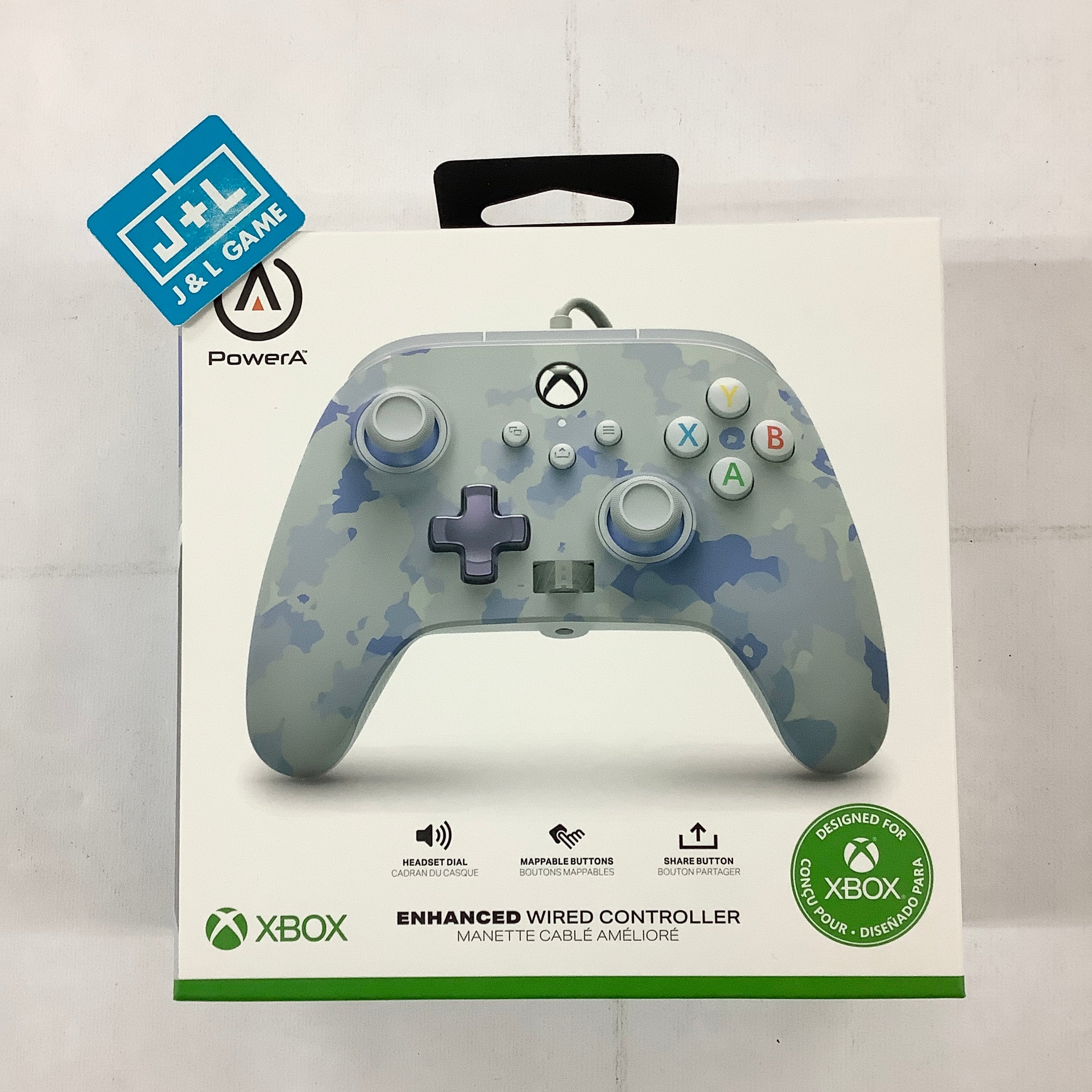 PowerA Enhanced Wired Controller (Purple Camo) - (XSX) Xbox Series X Accessories PowerA
