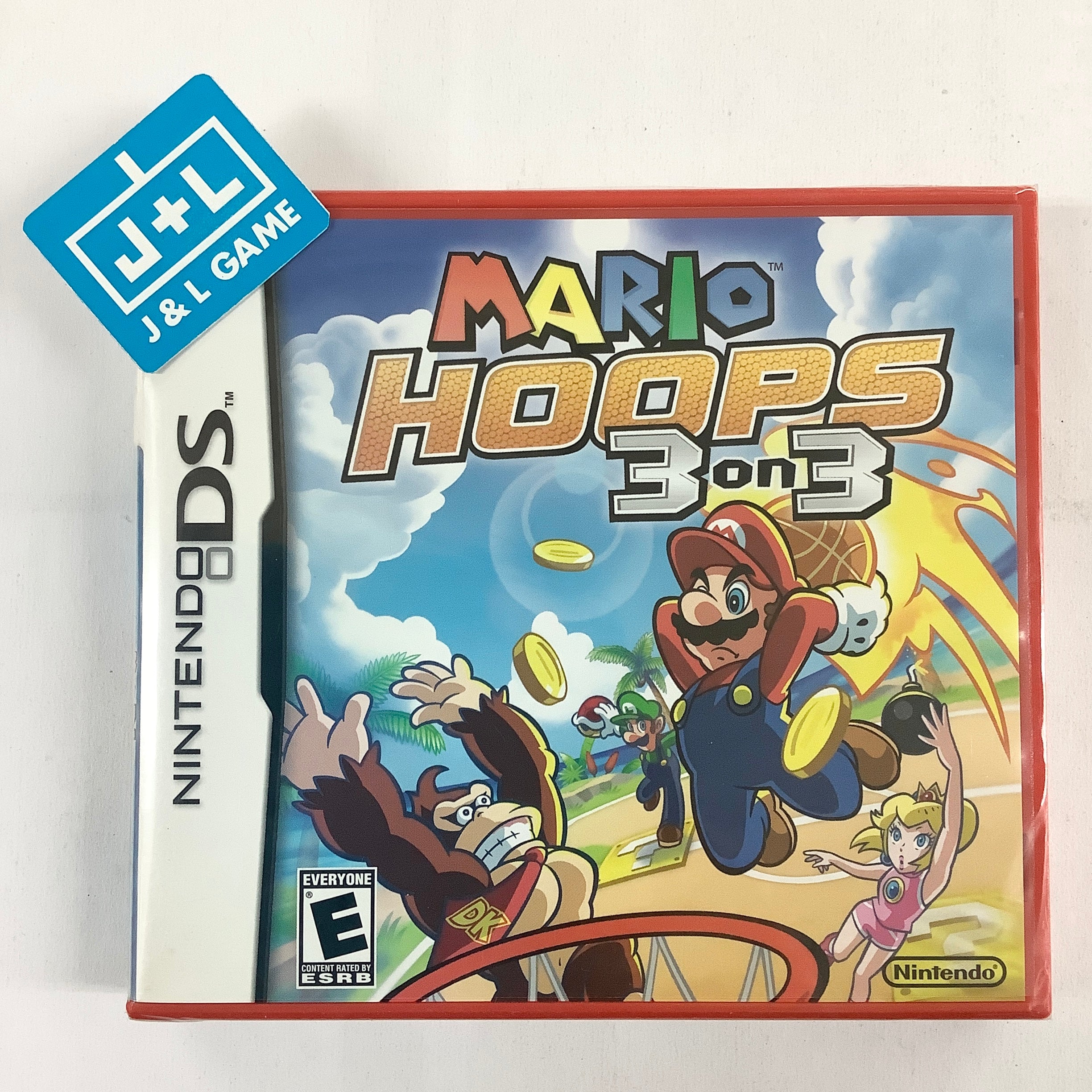 Mario Hoops 3 On 3 Red Case NDS Nintendo DS J L Game mario-hoops-3-on-3-red-case-nds-nintendo-ds-j-l-game