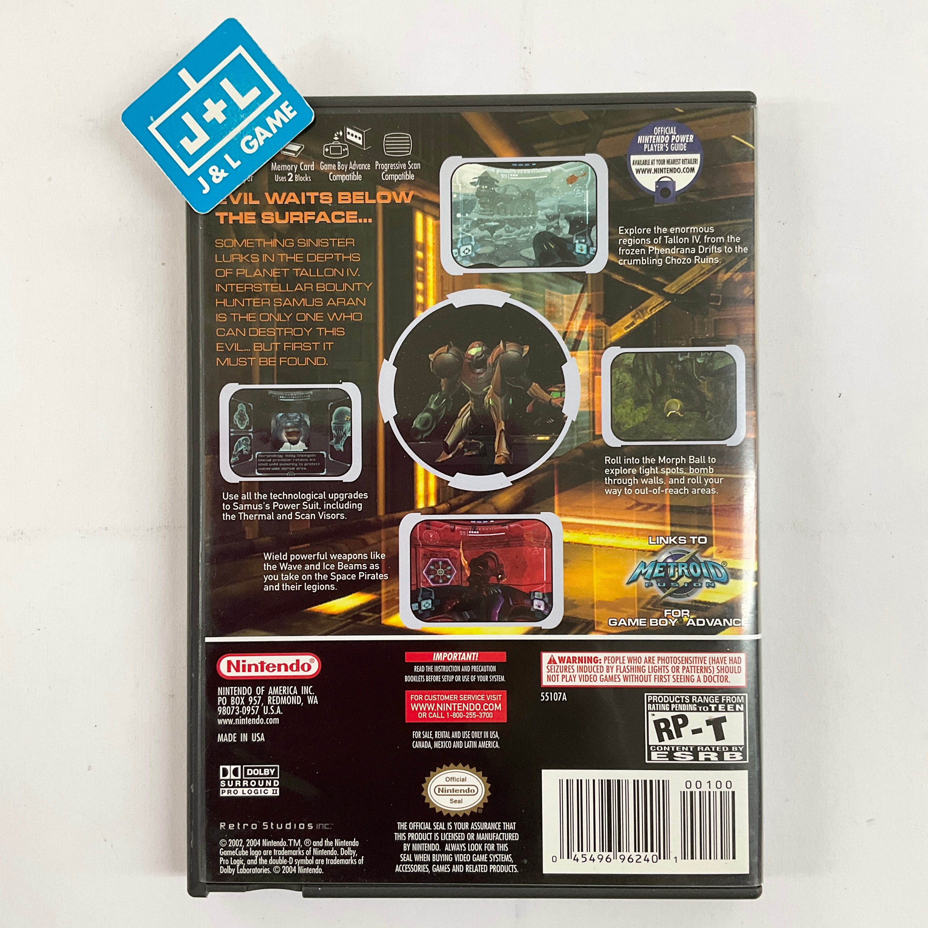 Metroid Prime With Bonus Disc - (GC) GameCube [Pre-Owned] Video Games Nintendo   