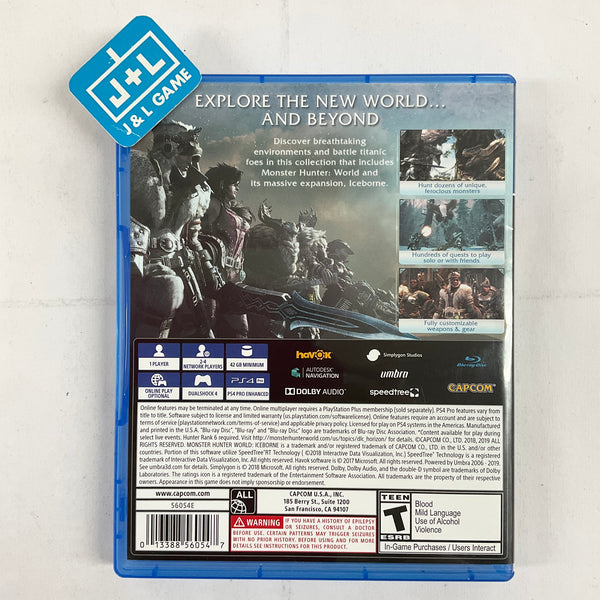 Monster Hunter World: Iceborne Master Edition - PlayStation 4 Standard  Edition
