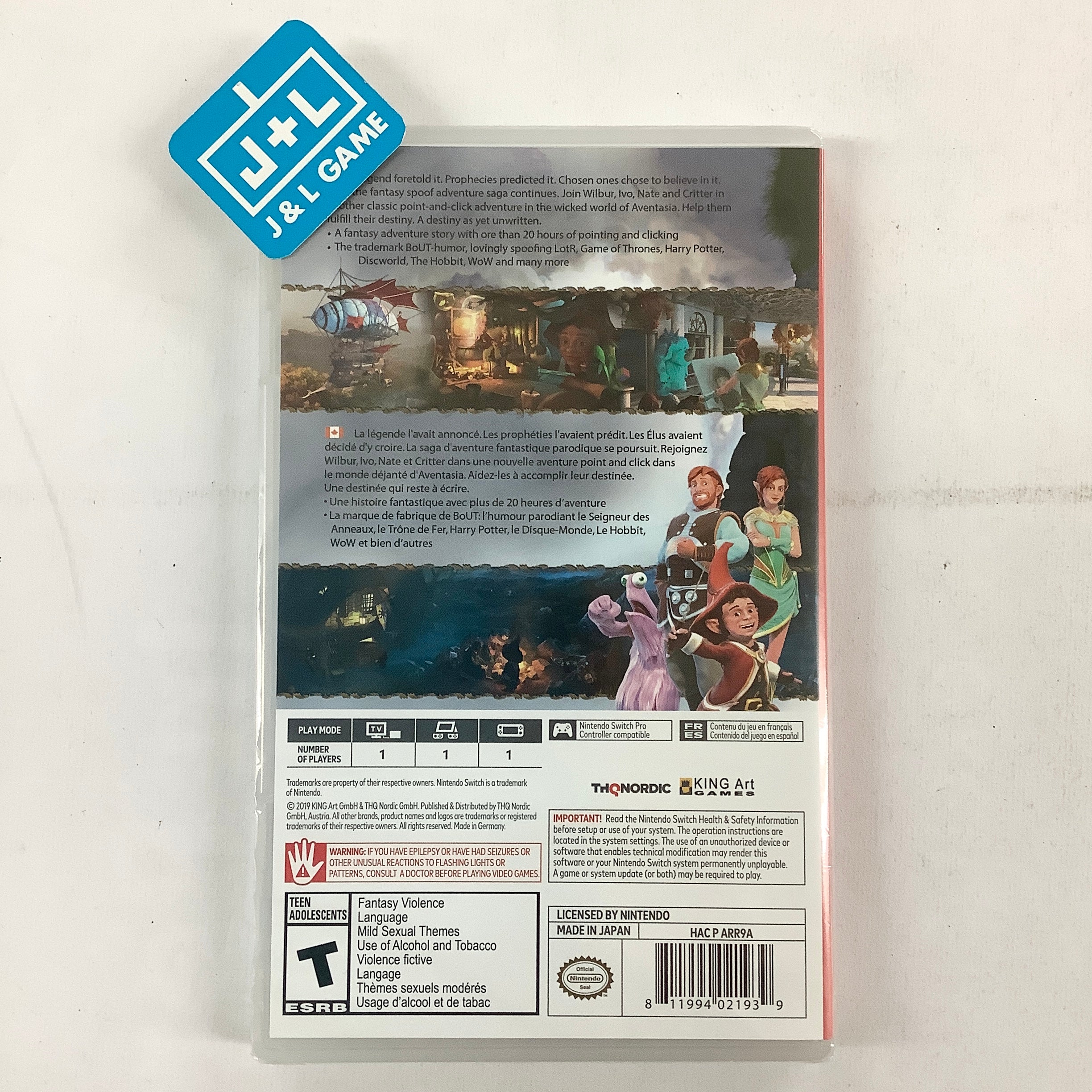 The Book of Unwritten Tales 2 - (NSW) Nintendo Switch Video Games THQ Nordic   