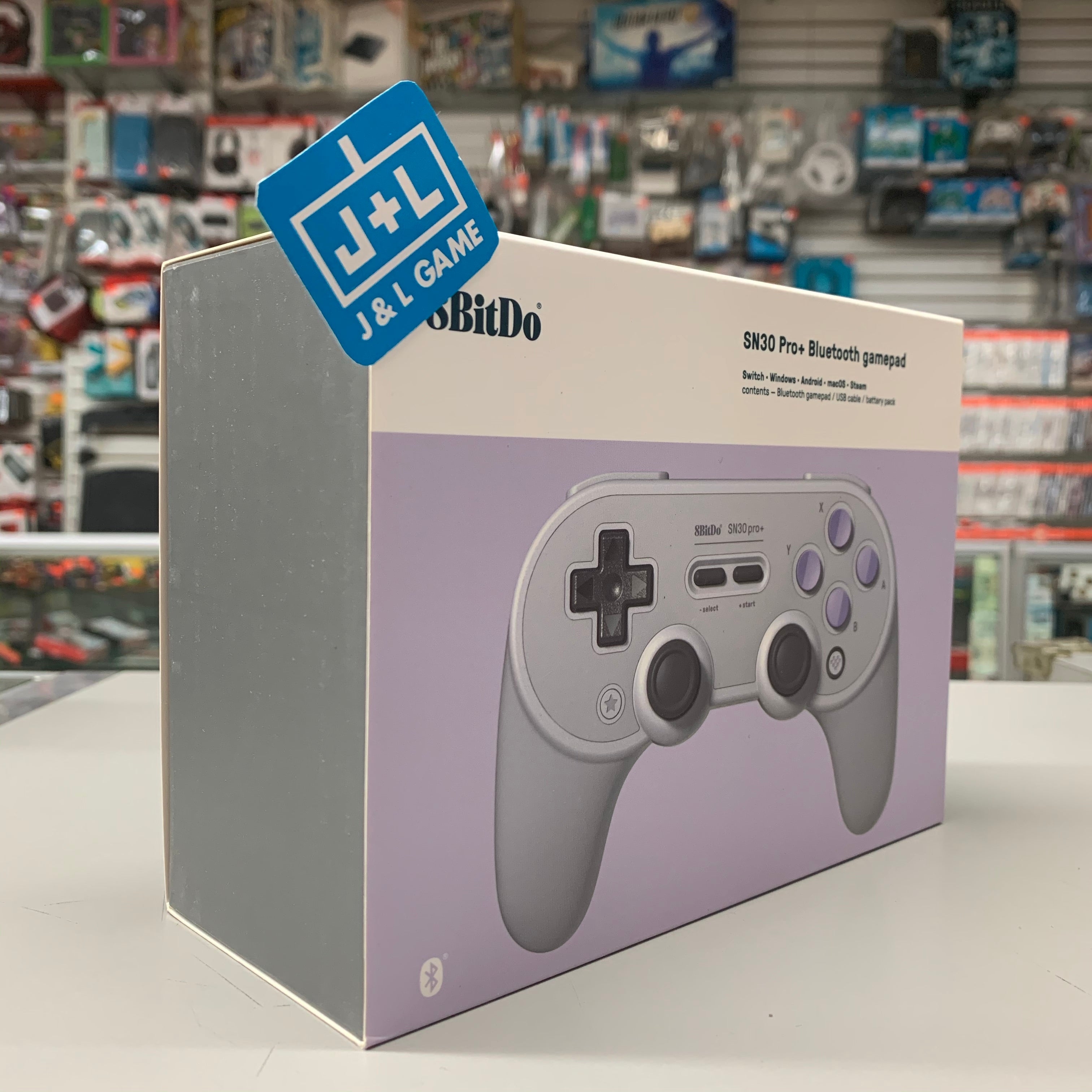 8Bitdo Sn30 Pro+ Bluetooth Gamepad (Sn Edition) - (NSW) Nintendo Switch Accessories 8Bitdo