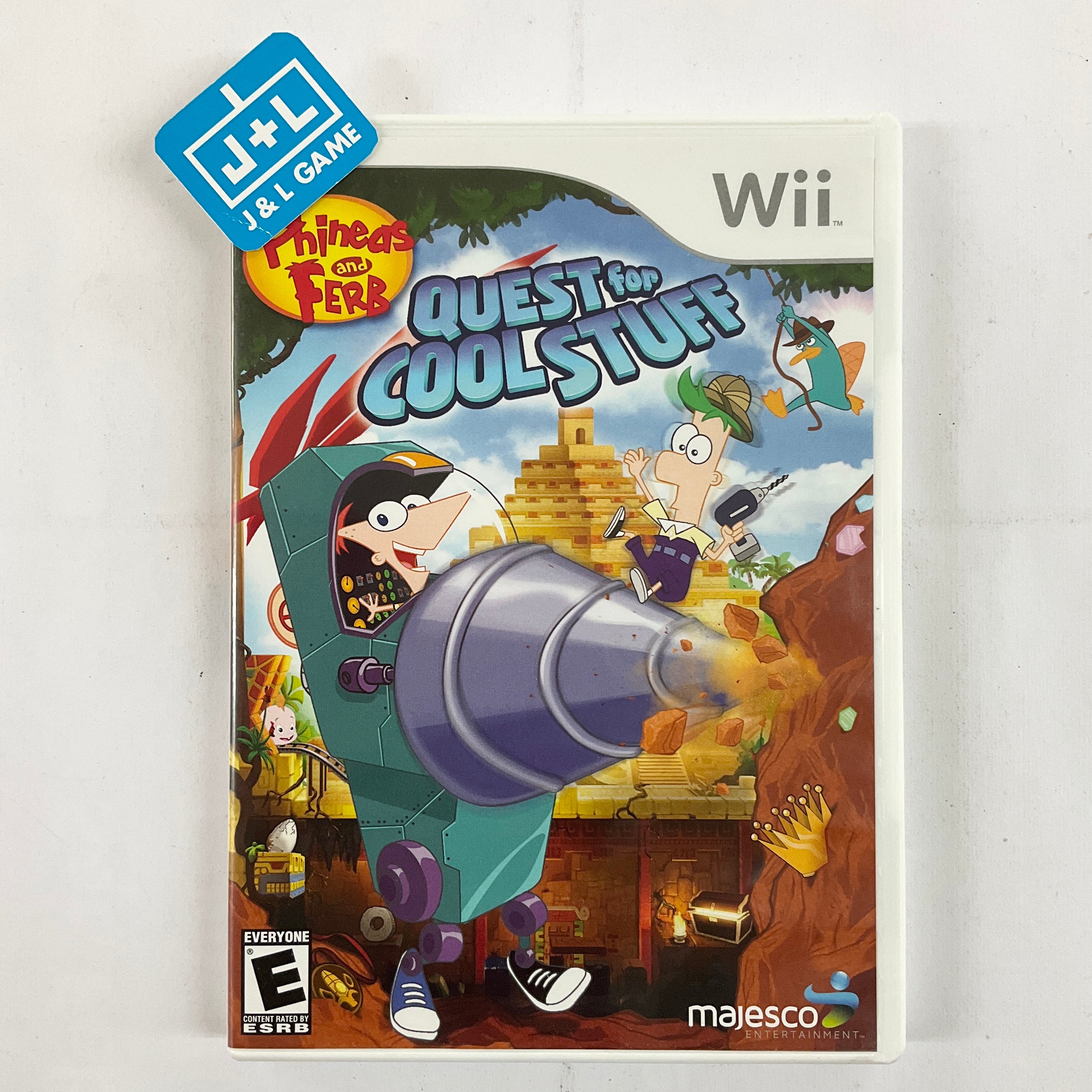 Phineas and Ferb: Quest for Cool Stuff - Nintendo Wii [Pre-Owned] Video Games Majesco   